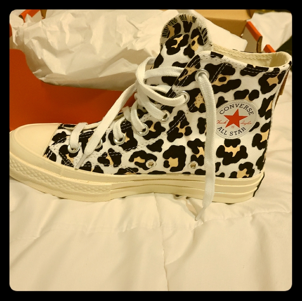 LIMITED EDITION Cheetah Double Chuck Logo High Top